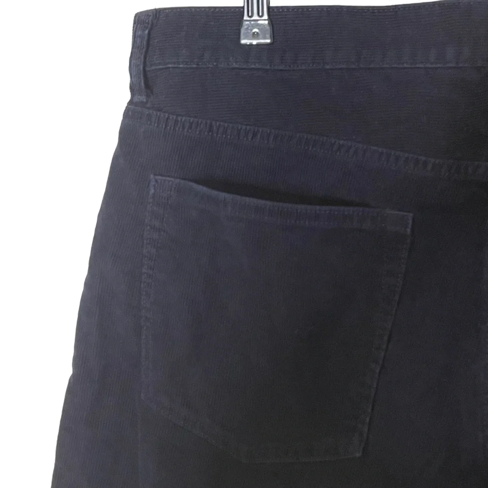 J.Crew Mens 1040 Athletic-Fit Corduroy Pants in Navy Blue Size 36 Straight Leg